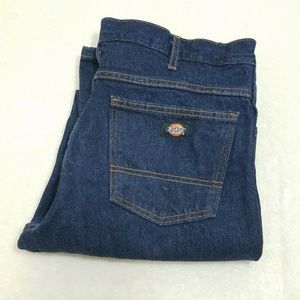 Dickies Dark Wash Straight Blue Jeans 34x32 *G9
